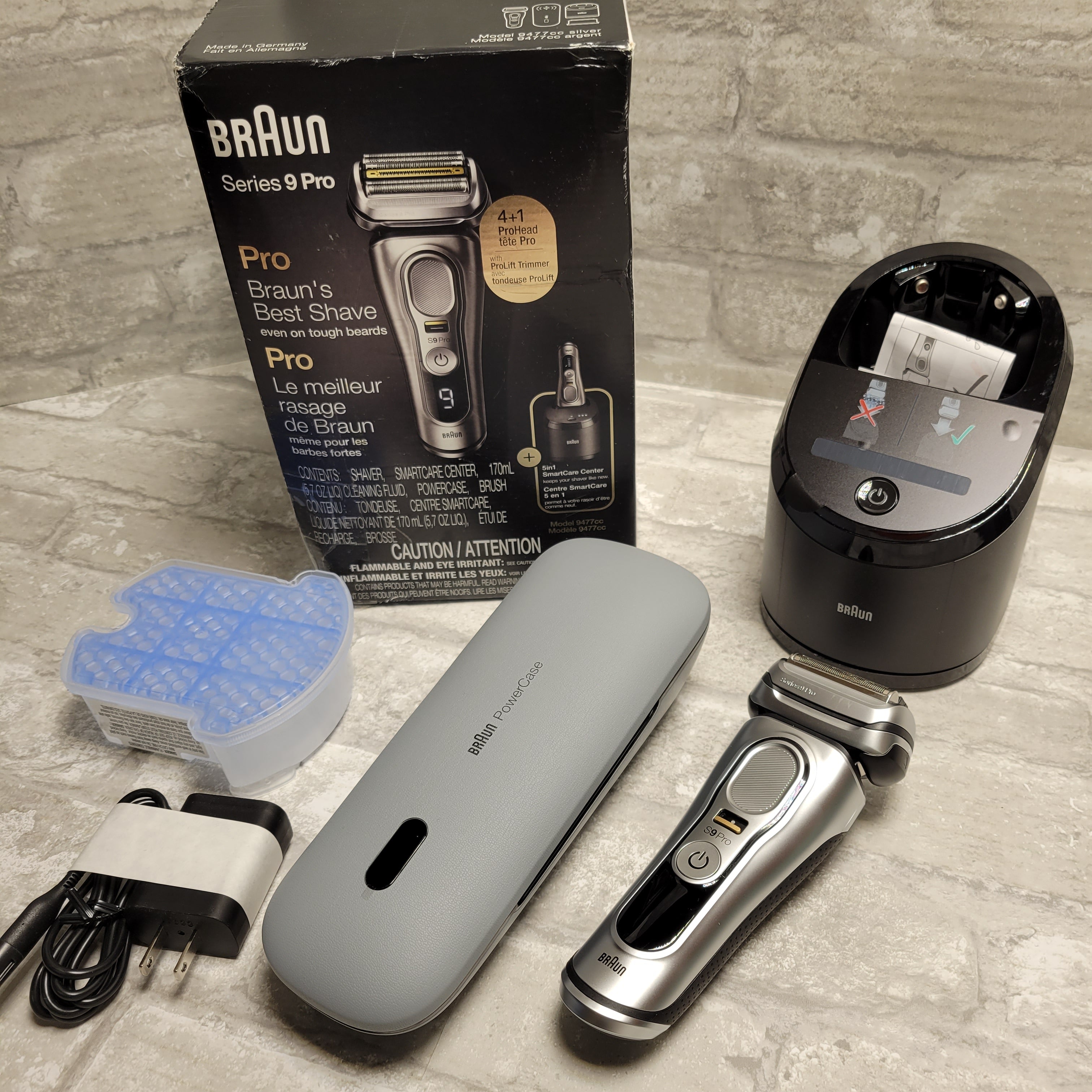 Braun Electric Razor for Men, Waterproof Foil Shaver, Series 9 Pro 9477cc (8035440034030)